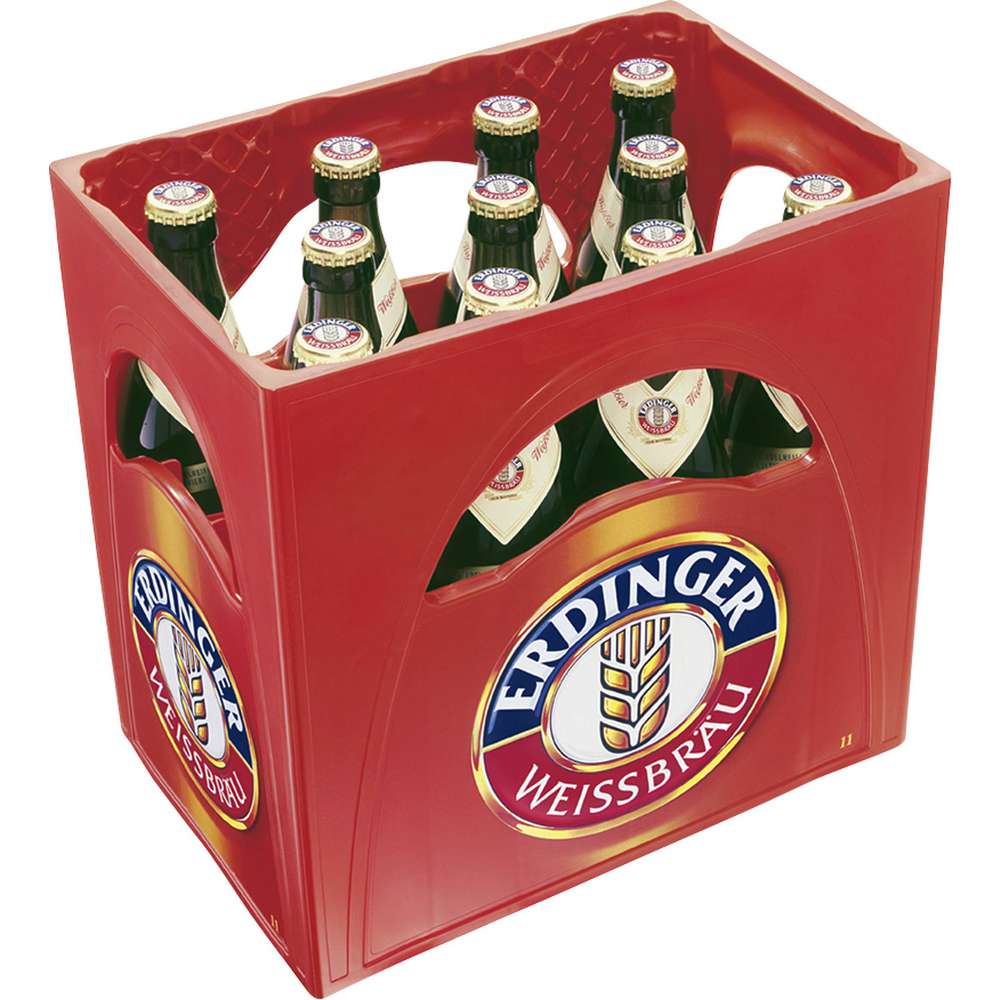 Produktabbildung Erdinger Weißbier, naturtrüb, 5,3 % (11x 0,500 Liter)