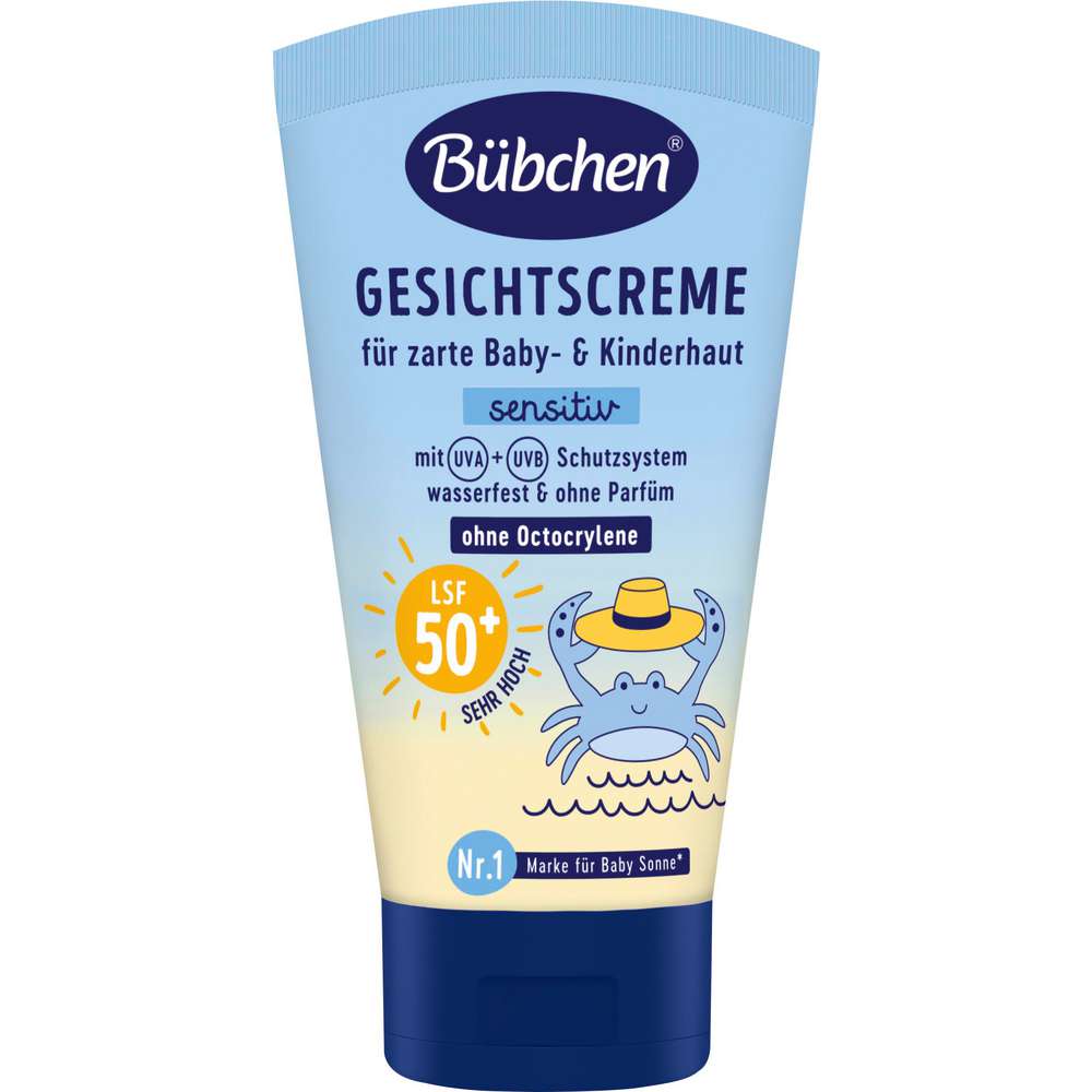 Produktabbildung Bübchen Gesichtscreme, Sonnenschutz für zarte Kinder-und Babyhaut, sensitiv