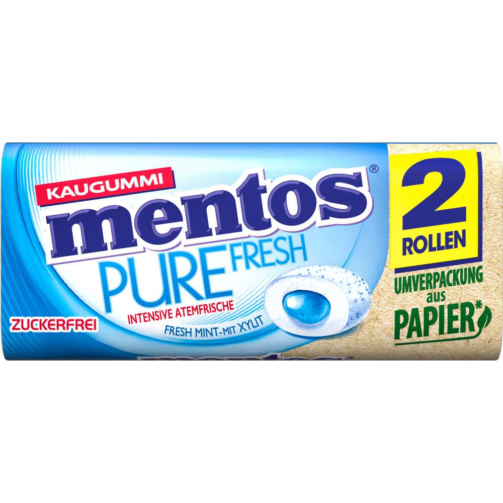 Produktabbildung Mentos Kaugummidragees Pure Fresh Mint, zuckerfrei