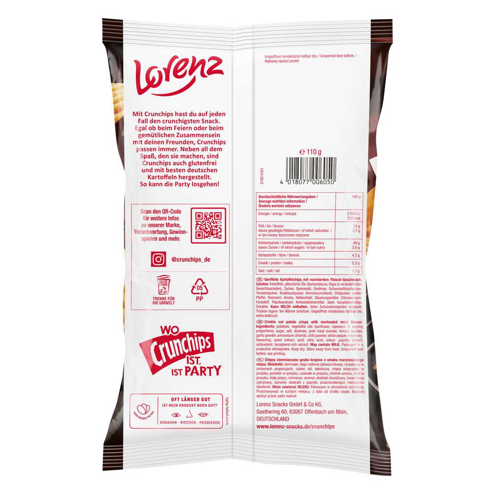 Produktabbildung Lorenz Crunchips Roasted, Spare Ribs
