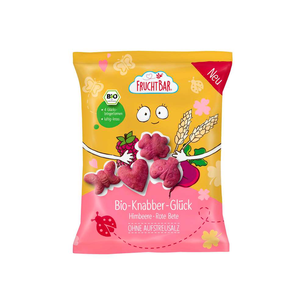 Produktabbildung Fruchtbar Bio Knabber-Glück, Himbeer-Rote Bete