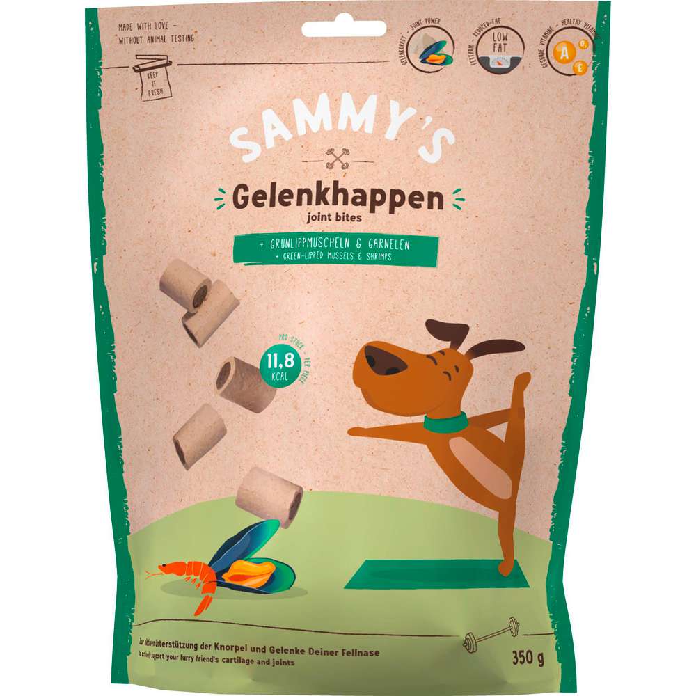 Produktabbildung Sammy's Hunde-Snack Gelenkhappen, Grünlippmuscheln & Garnelen