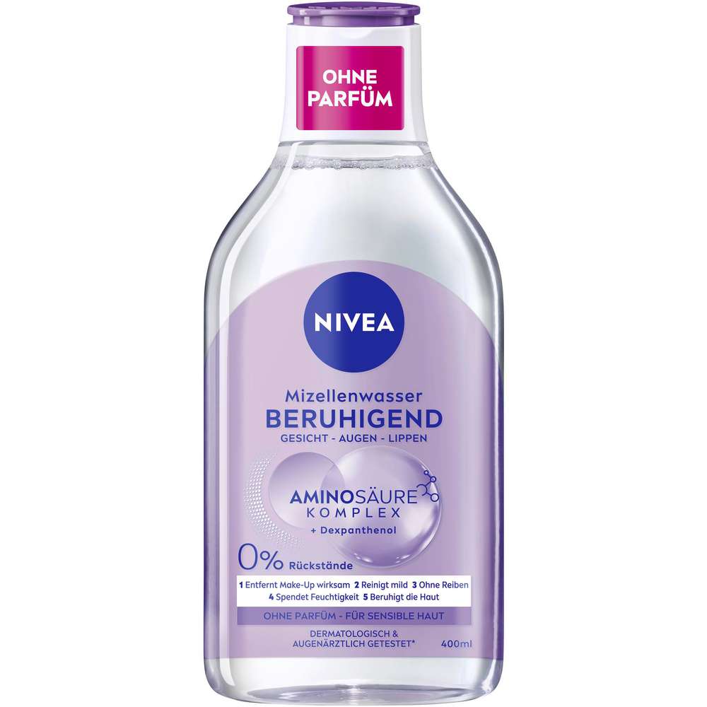 Produktabbildung Nivea Mizellenwasser, für sensible Haut, beruhigend