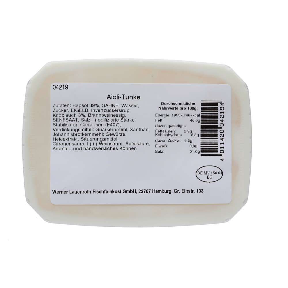 Produktabbildung Werner Lauenroth Aiolitunke