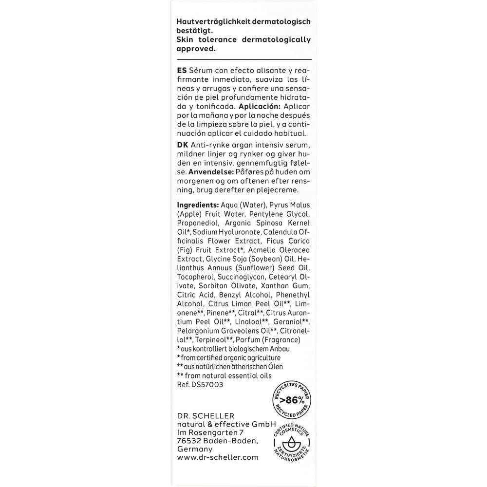Produktabbildung Dr. Scheller Argan Intensiv Serum, Anti Falten