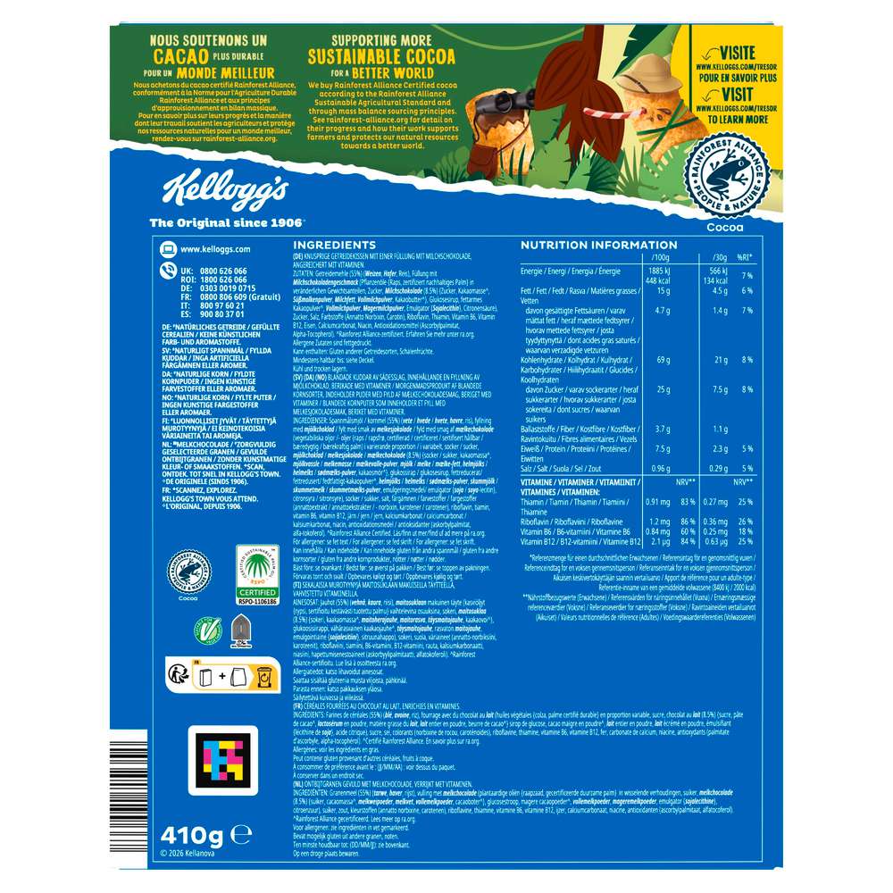 Produktabbildung Kellogg's Cerealien Tresor Milk Choco