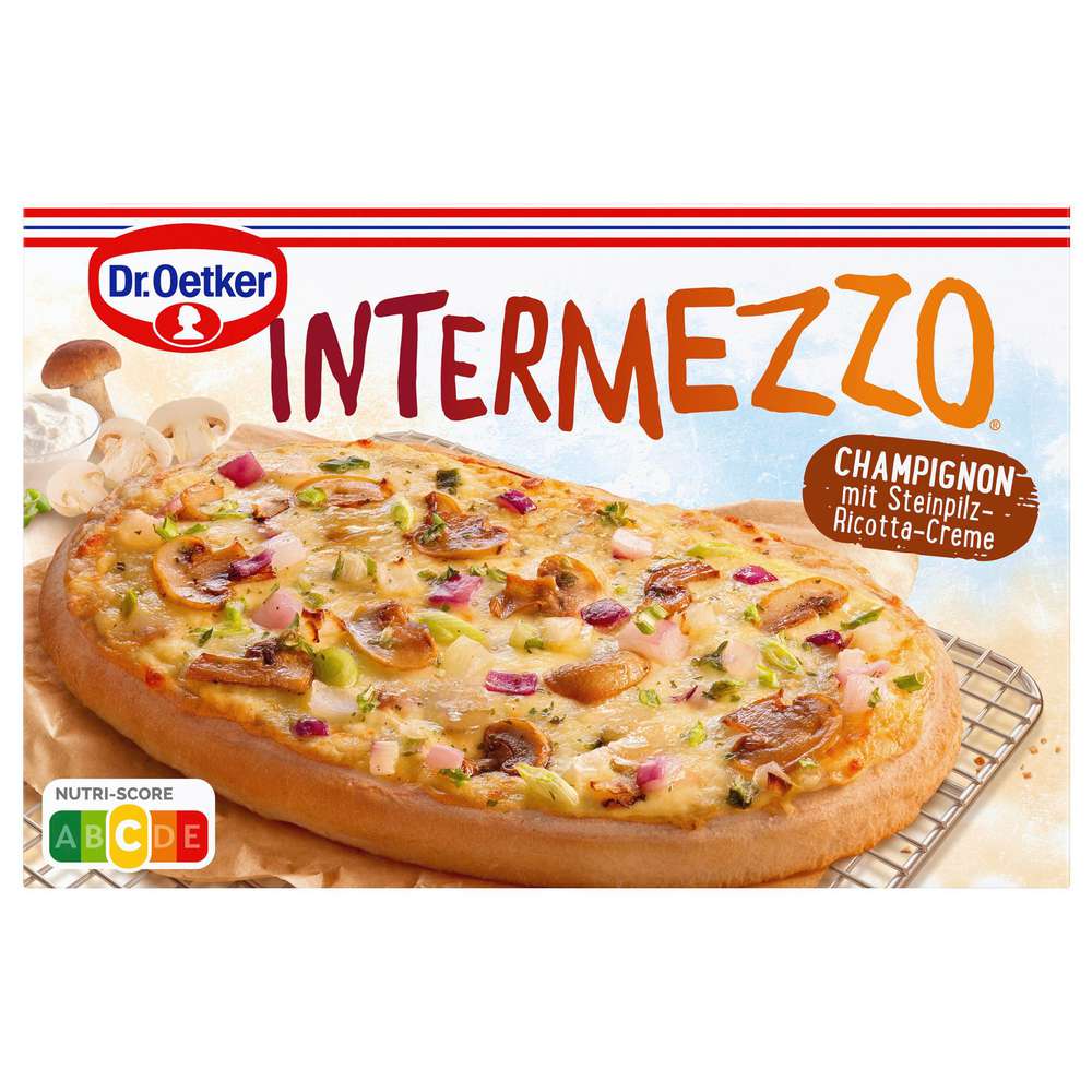 Produktabbildung Dr. Oetker Pizzabrot Intermezzo, Champignon Steinpilz-Ricotta