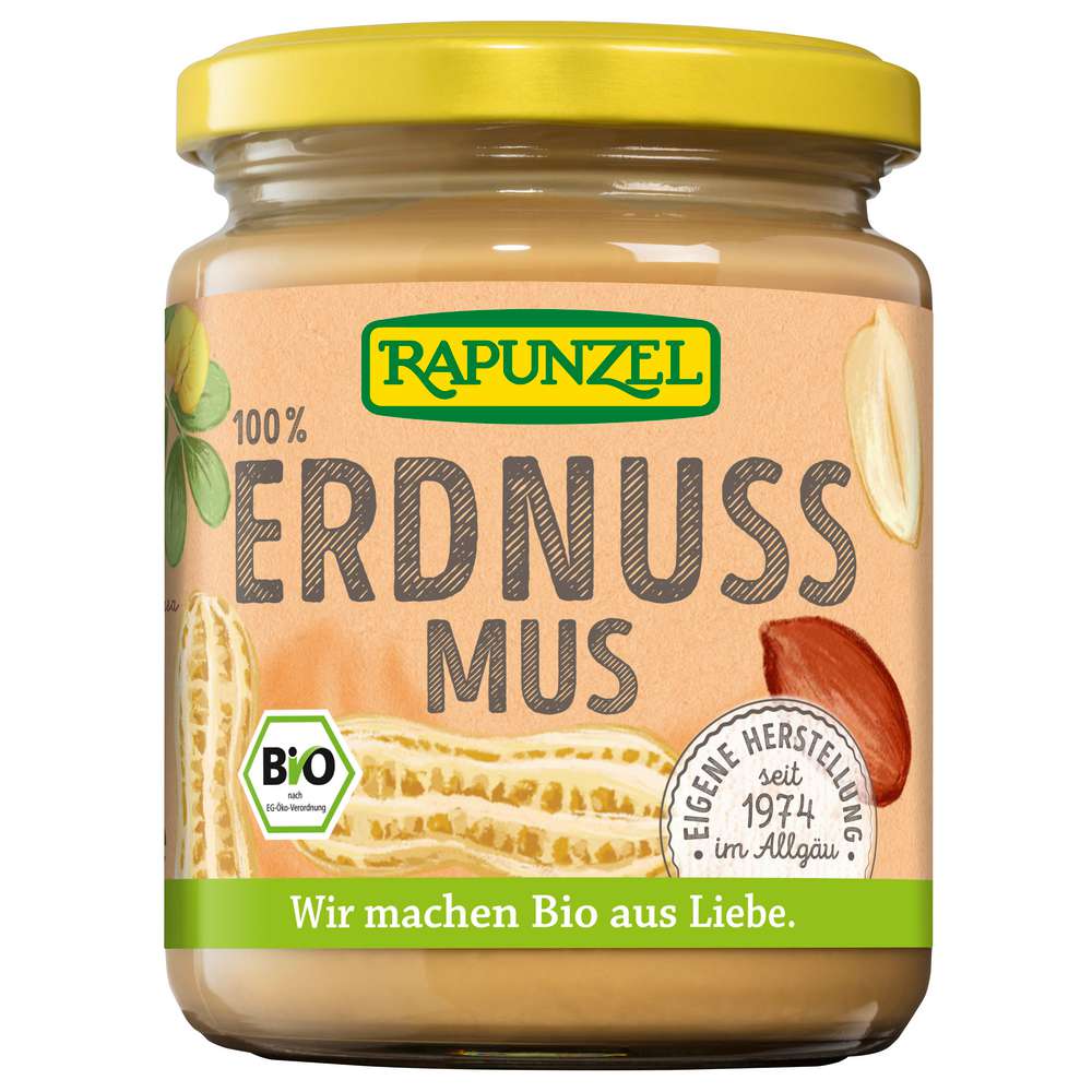 Produktabbildung Rapunzel Bio Erdnussmus fein