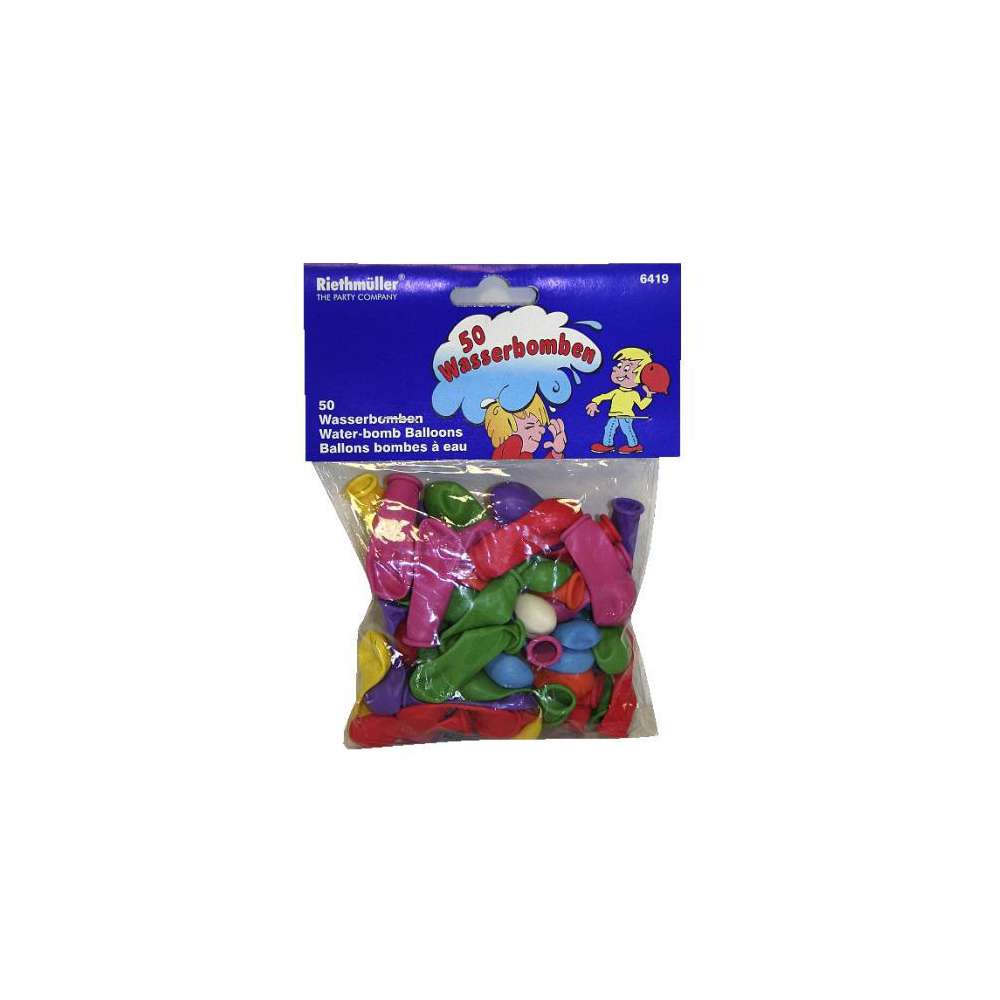 Produktabbildung Riethmüller Wasserbomben 50er Pack, sortiert