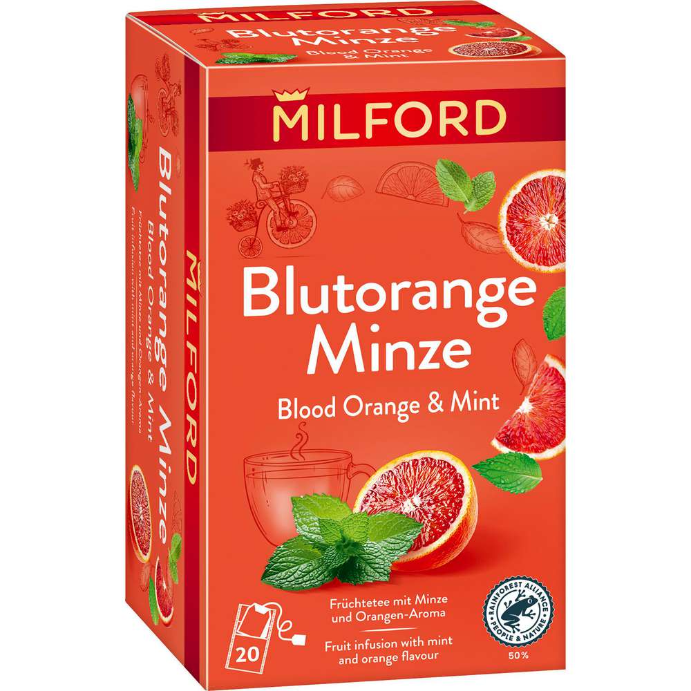 Produktabbildung Milford Tee, Blutorange/Minze