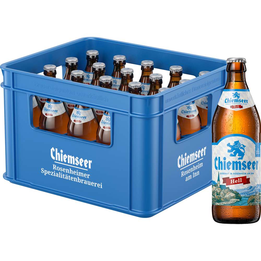 Produktabbildung Chiemseer Lagerbier, hell 4,8% (20x 0,500 Liter)
