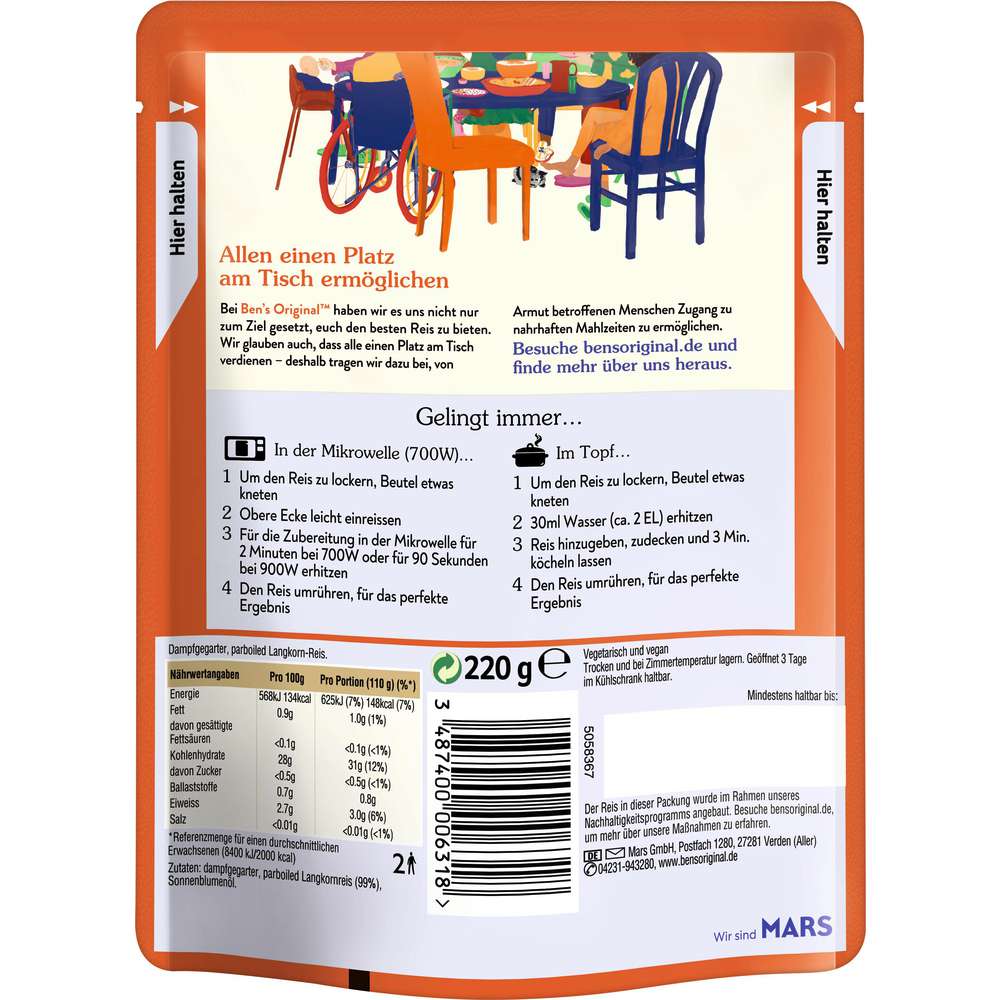 Produktabbildung BEN'S ORIGINAL Express Langkornreis