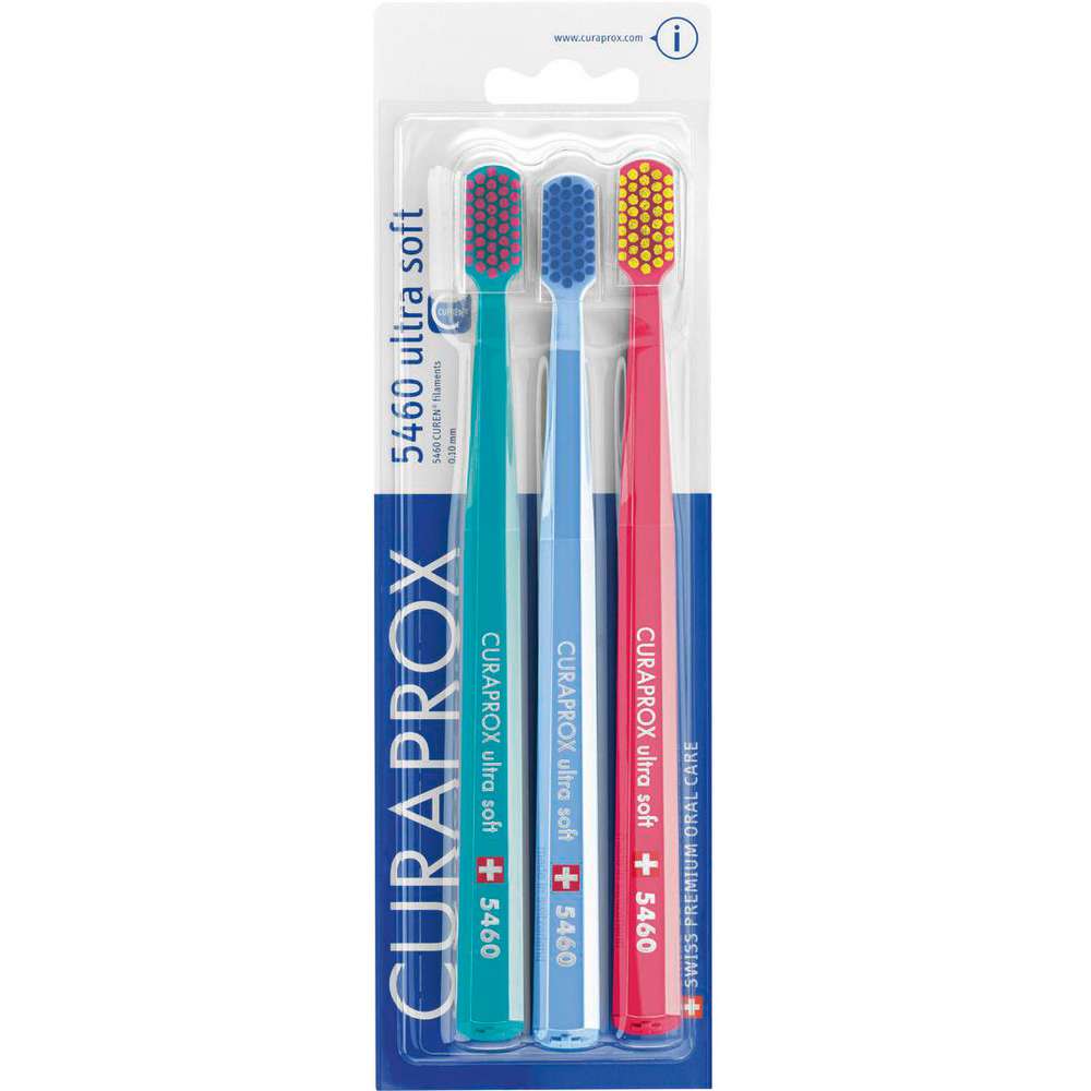 Produktabbildung Curaprox Zahnbürste 3er-Set, ultra soft
