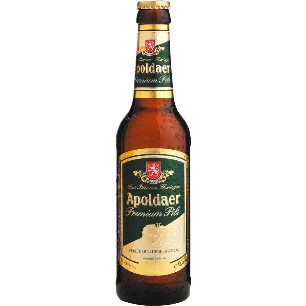 Produktabbildung Apoldaer Pilsener Bier, Premium, 4,8 %