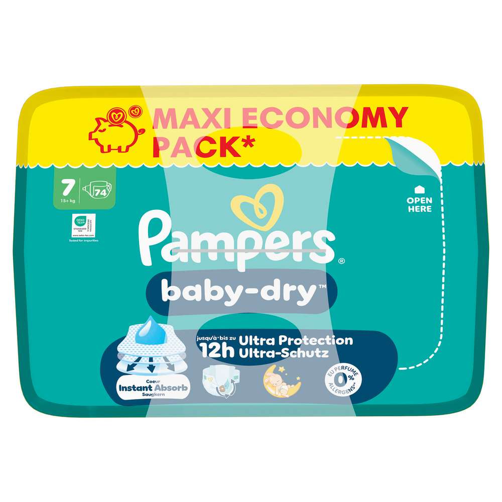 Produktabbildung Pampers Windeln Baby Dry Gr. 7 Junior 15+ kg