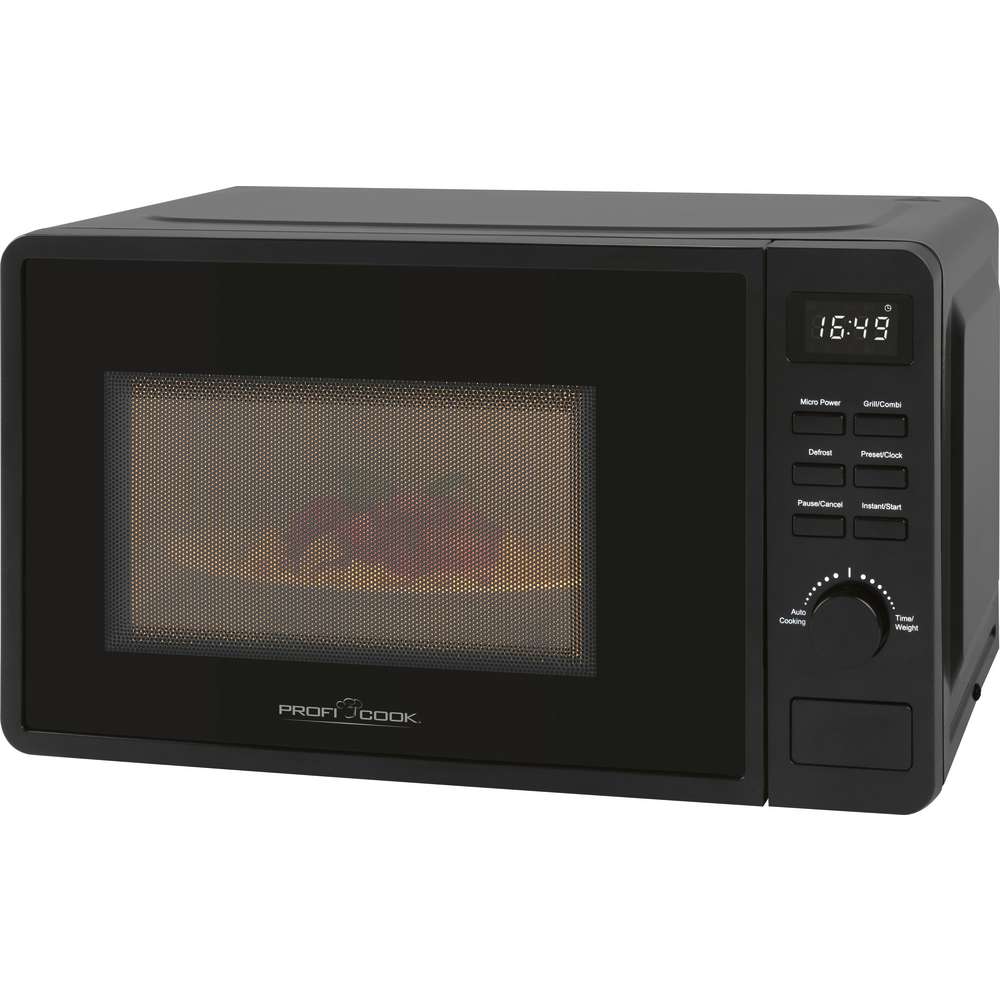 Produktabbildung ProfiCook Mikrowelle schwarz