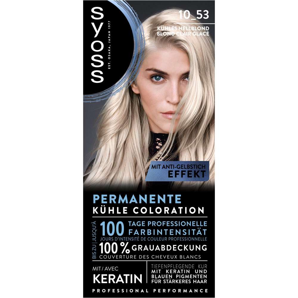Produktabbildung Syoss Permanente Kühle Coloration Kühles Hellblond 10_53 