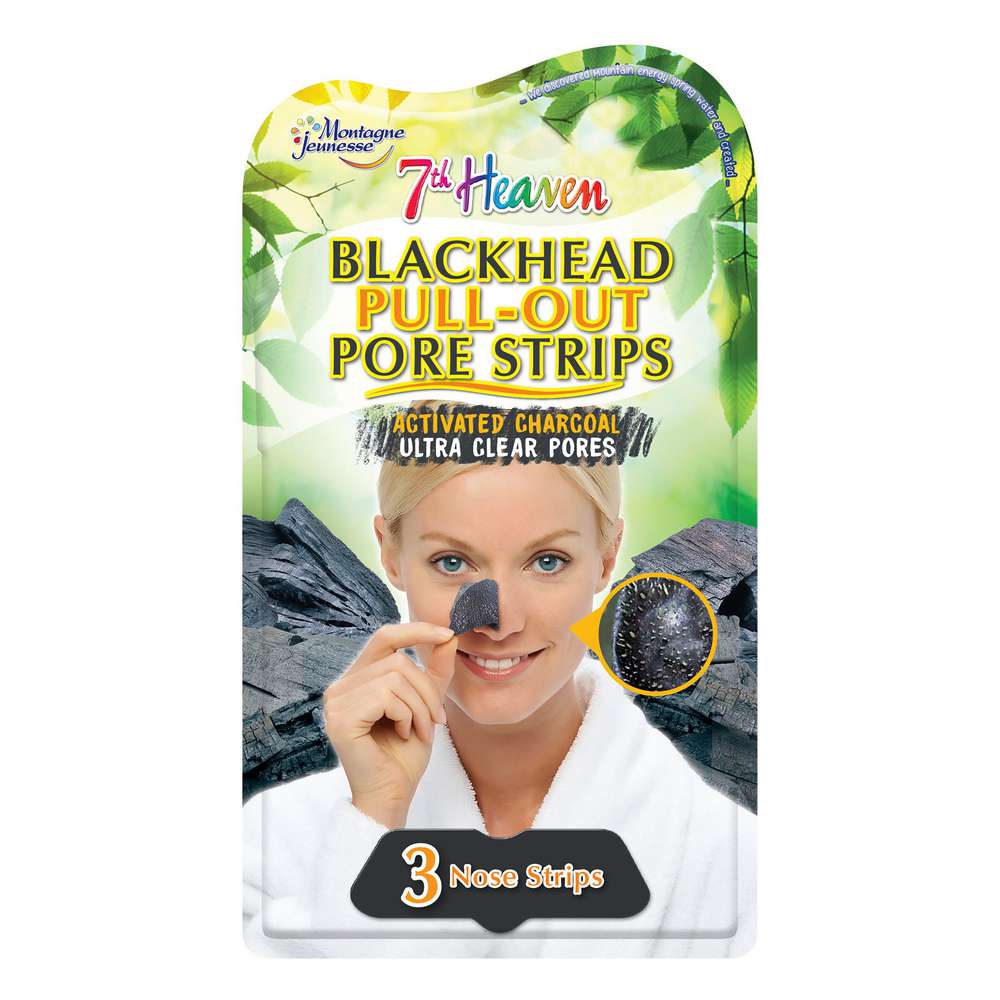 Produktabbildung 7th Heaven Charcoal Nose Strips, 3 Stück, Kohle-Maske