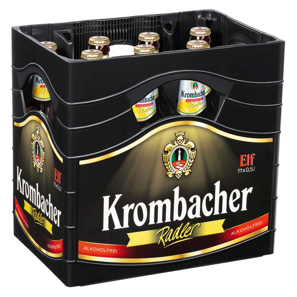 Produktabbildung Krombacher Radler, alkoholfrei (11x 0,500 Liter)