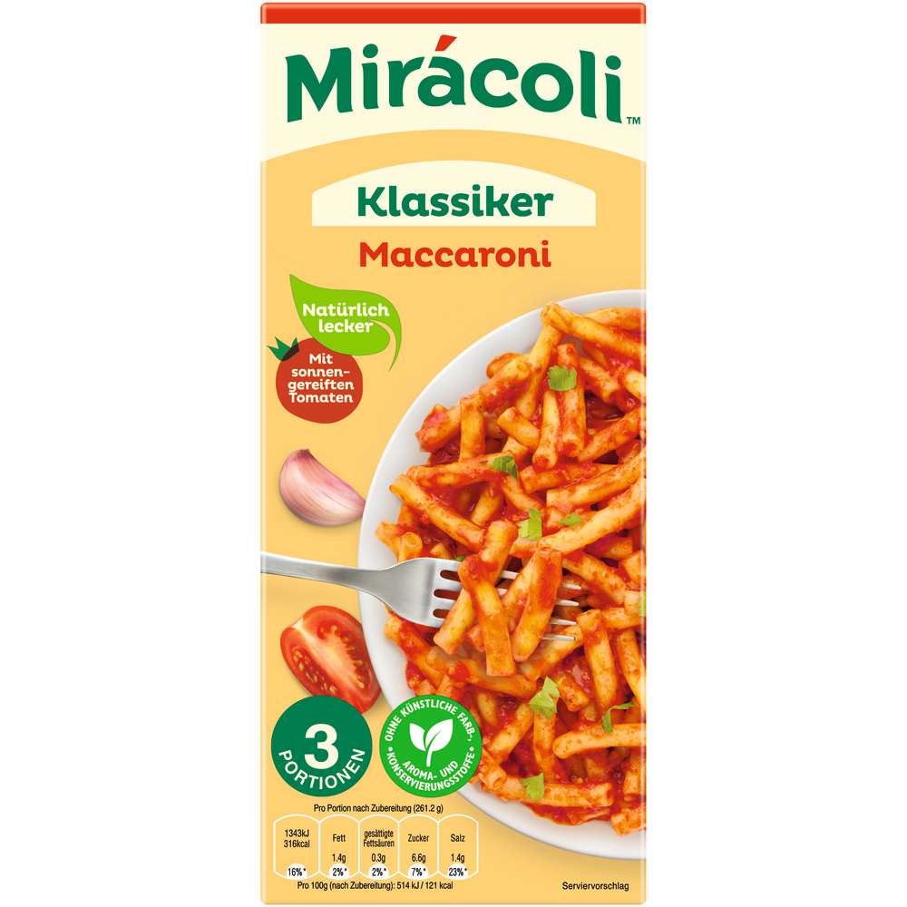 Produktabbildung Miracoli Maccaroni in Tomatensoße