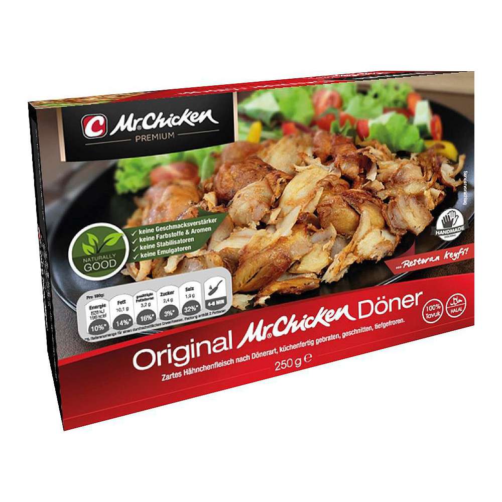 Produktabbildung Mr. Chicken Hähnchen-Kebabfleisch, tiefgekühlt