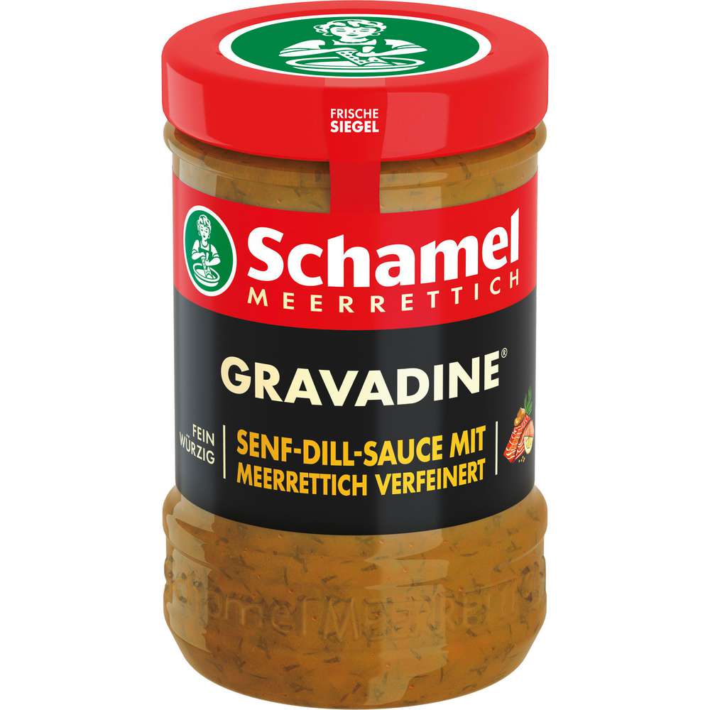 Produktabbildung Schamel Senf-Dill-Sauce mit Meerrettich verfeinert