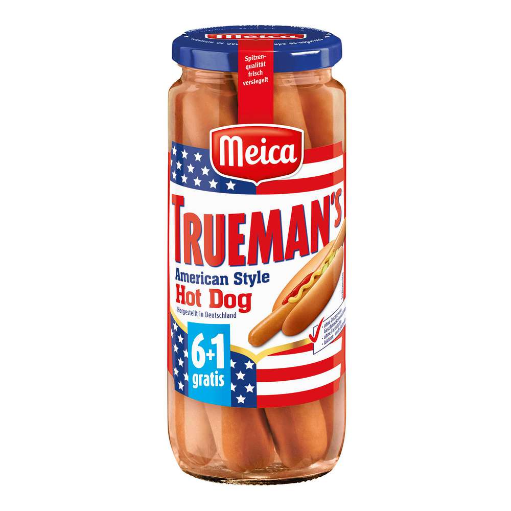 Produktabbildung Meica Trueman's American Style Hot Dog Würstchen