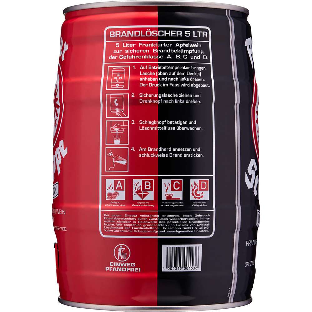 Produktabbildung Possmann Apfelwein-Pur Partyfass, Adler Schoppe