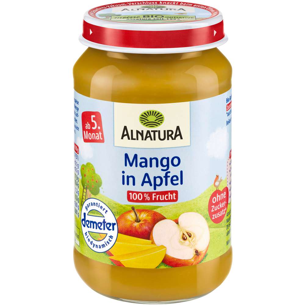 Produktabbildung Alnatura Bio Früchtebrei, Apfel mit Mango