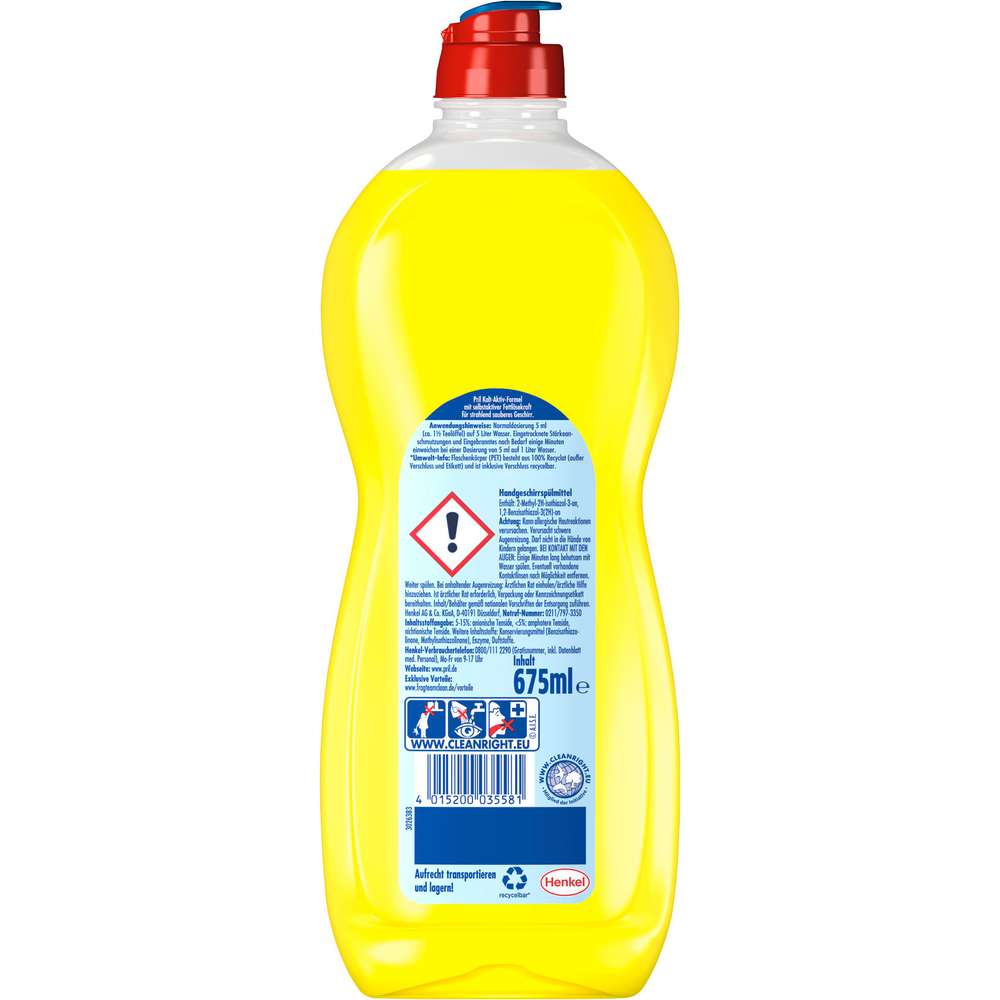 Produktabbildung Pril Geschirrspülmittel Original, Zitrone