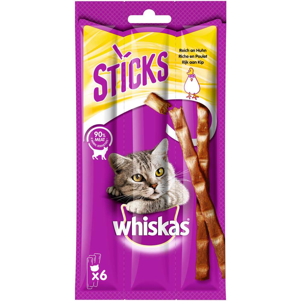 Produktabbildung Whiskas Katzen-Snack Sticks, Huhn
