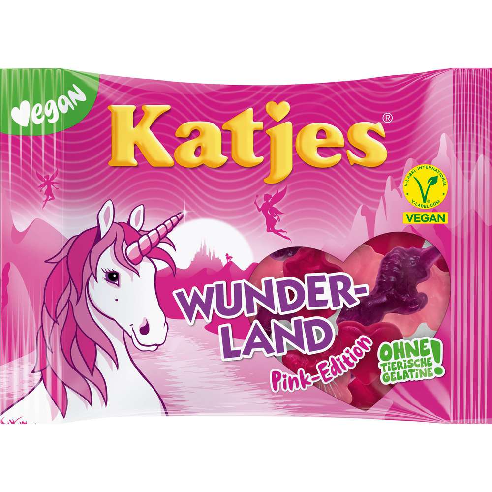 Produktabbildung Katjes Fruchtgummi Wunderland, Pink-Edition, Vegan