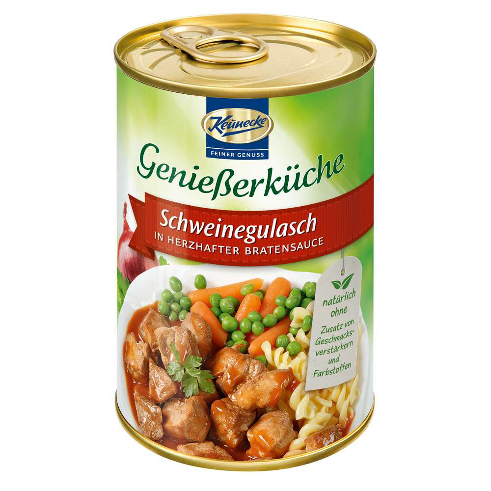 Produktabbildung Keunecke Schweinegulasch in herzhafter Bratensauce
