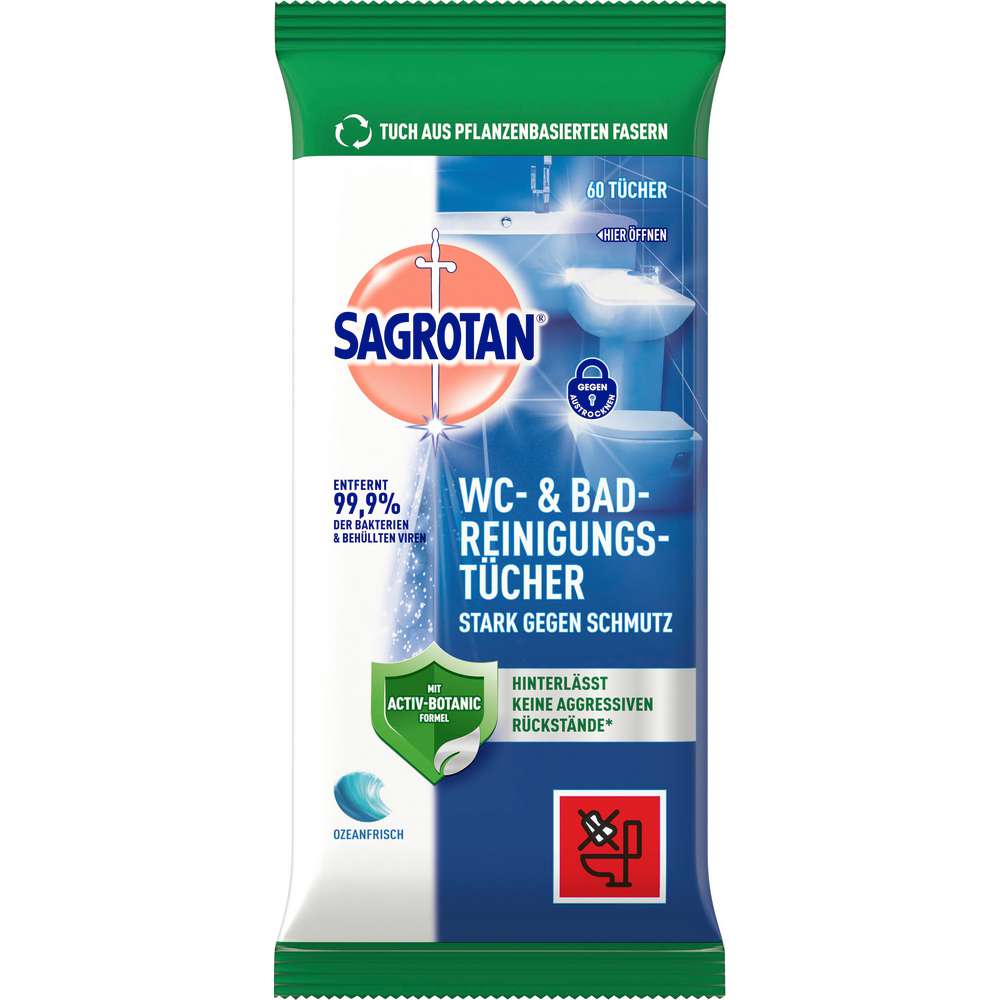 Produktabbildung Sagrotan WC Reinigungstücher