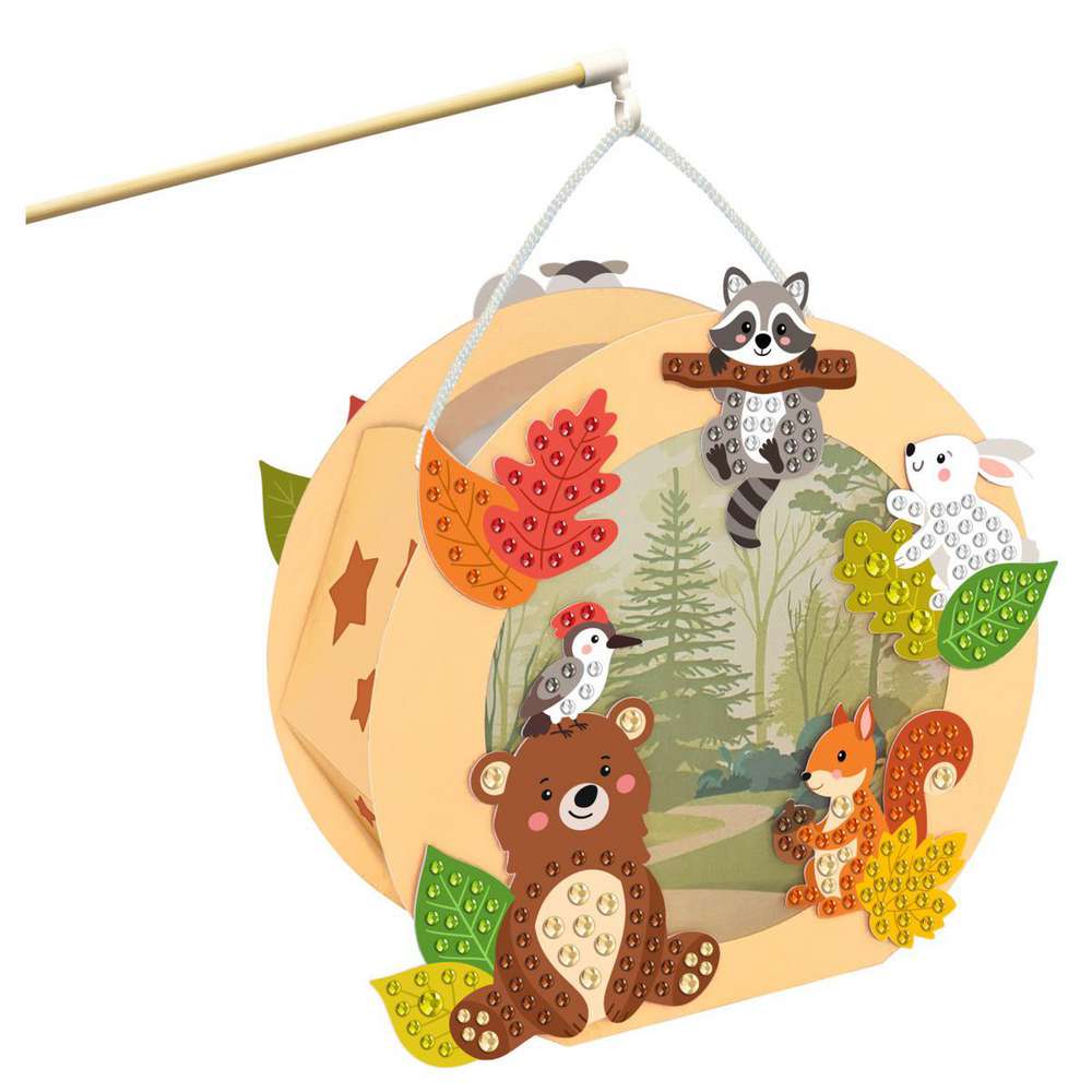 Produktabbildung Ursus Diamond Painting Laternen-Bastelset Wald