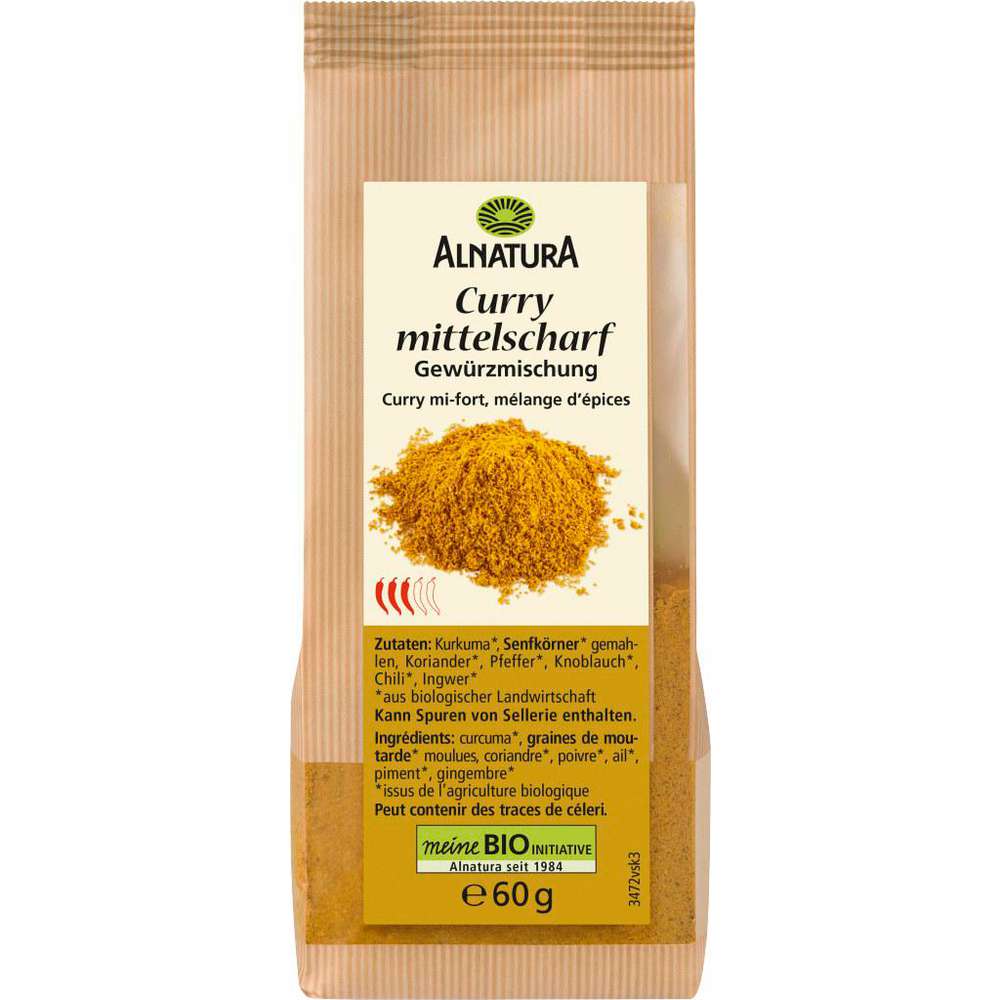 Produktabbildung Alnatura Bio Curry, mittelscharf