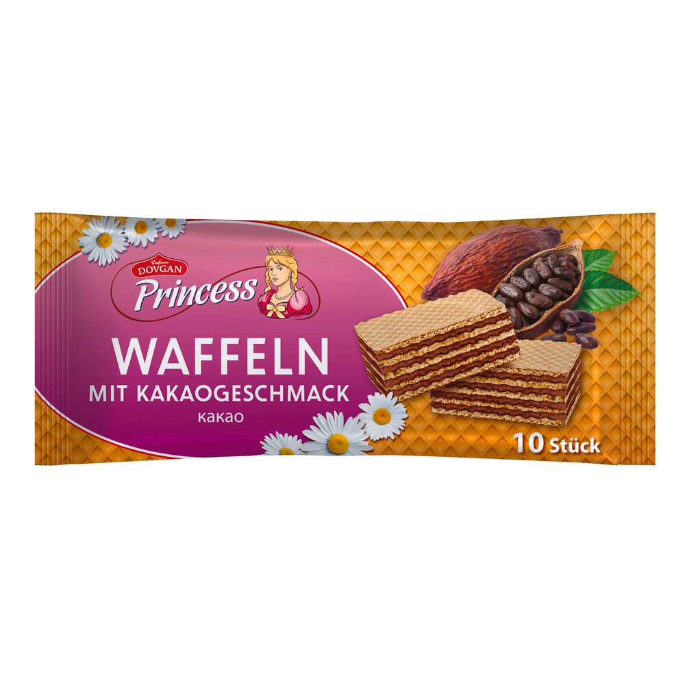 Produktabbildung Dovgan Waffelschnitten mit Kakaogeschmack