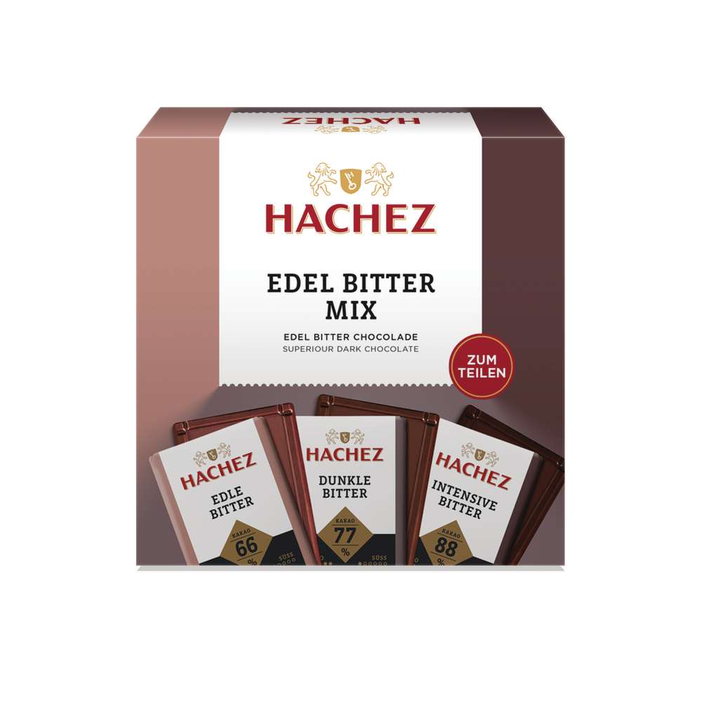Produktabbildung Hachez Tafelschokolade, Edel Bitter Mix