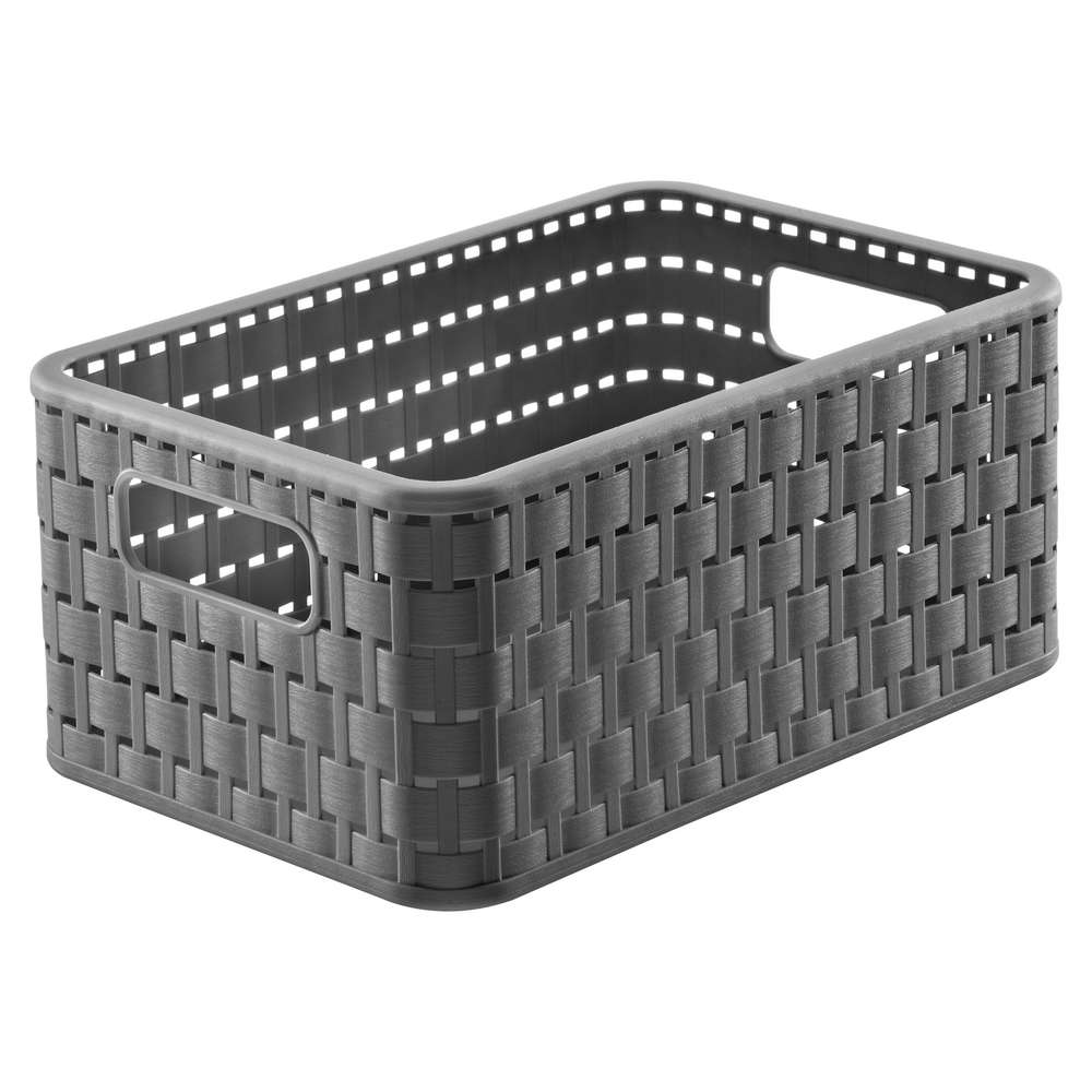 Produktabbildung Rotho Korb A5 Country Anthrazit, 6l