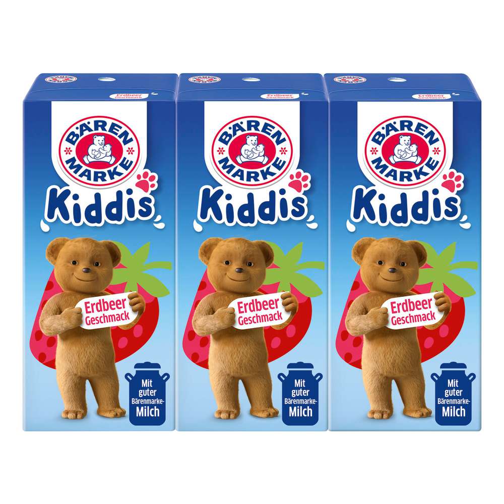 Produktabbildung Bärenmarke Milchgetränk Kiddis, Erdbeere