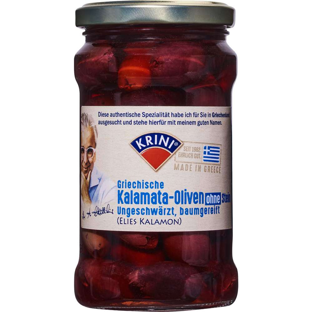 Produktabbildung Krini Griechsiche Kalamata-Oliven ohne Stein