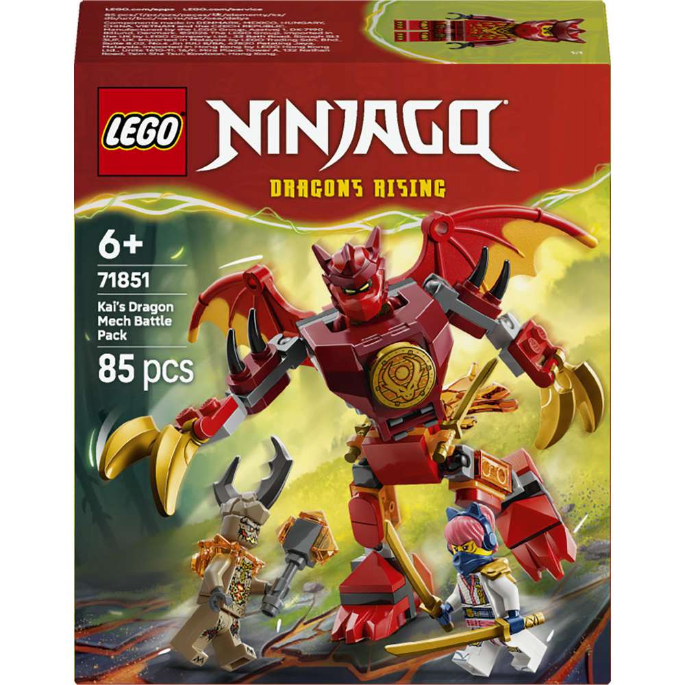 Produktabbildung Lego LEGO NINJAGO Kais Drachen-Mech Battle Set 71851