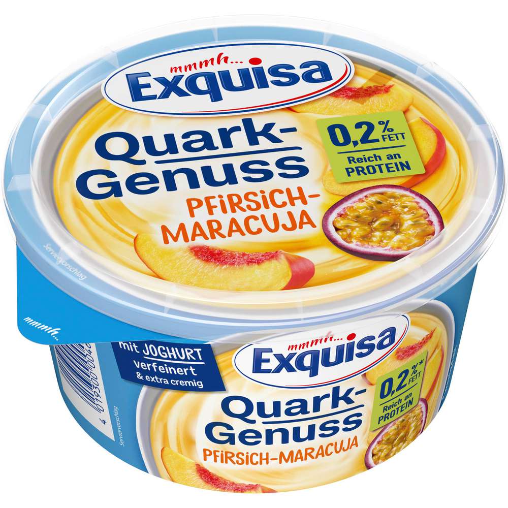 Produktabbildung Exquisa Quark Genuss, Pfirsich-Maracuja