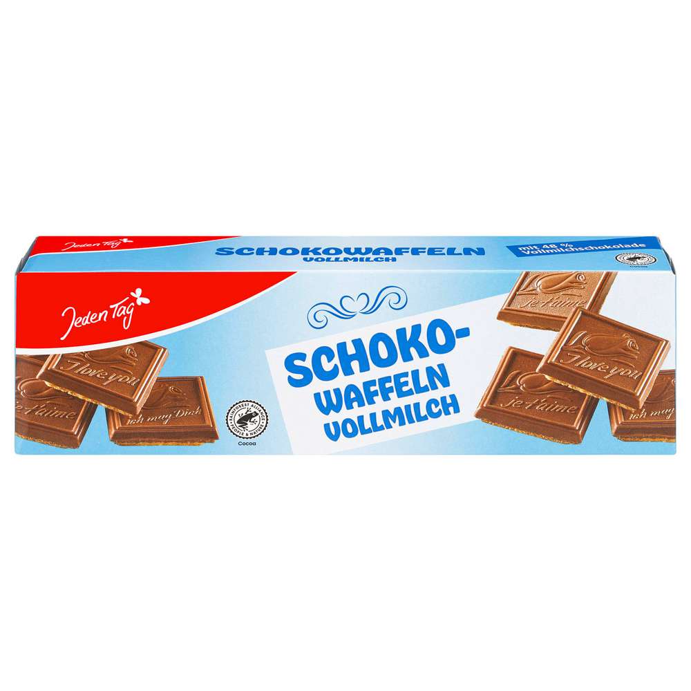 Produktabbildung Jeden Tag Schokowaffeln Vollmilch