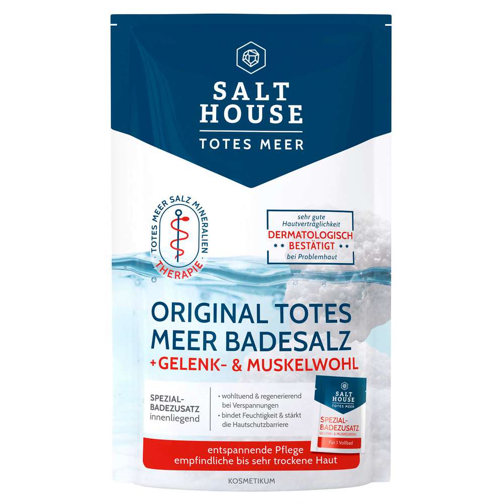 Produktabbildung Salthouse Badesalz totes Meer, Gelenk- und Muskelwohl