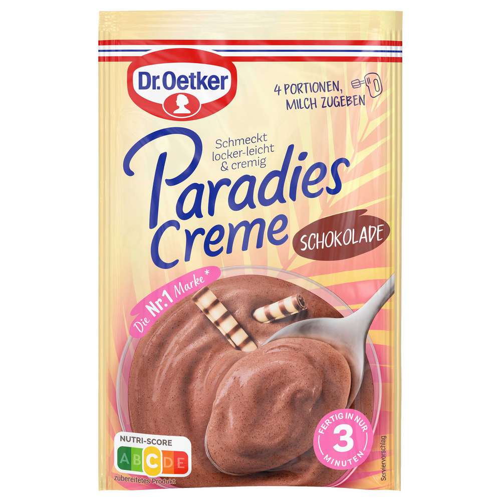 Produktabbildung Dr. Oetker Paradiescreme, Schoko