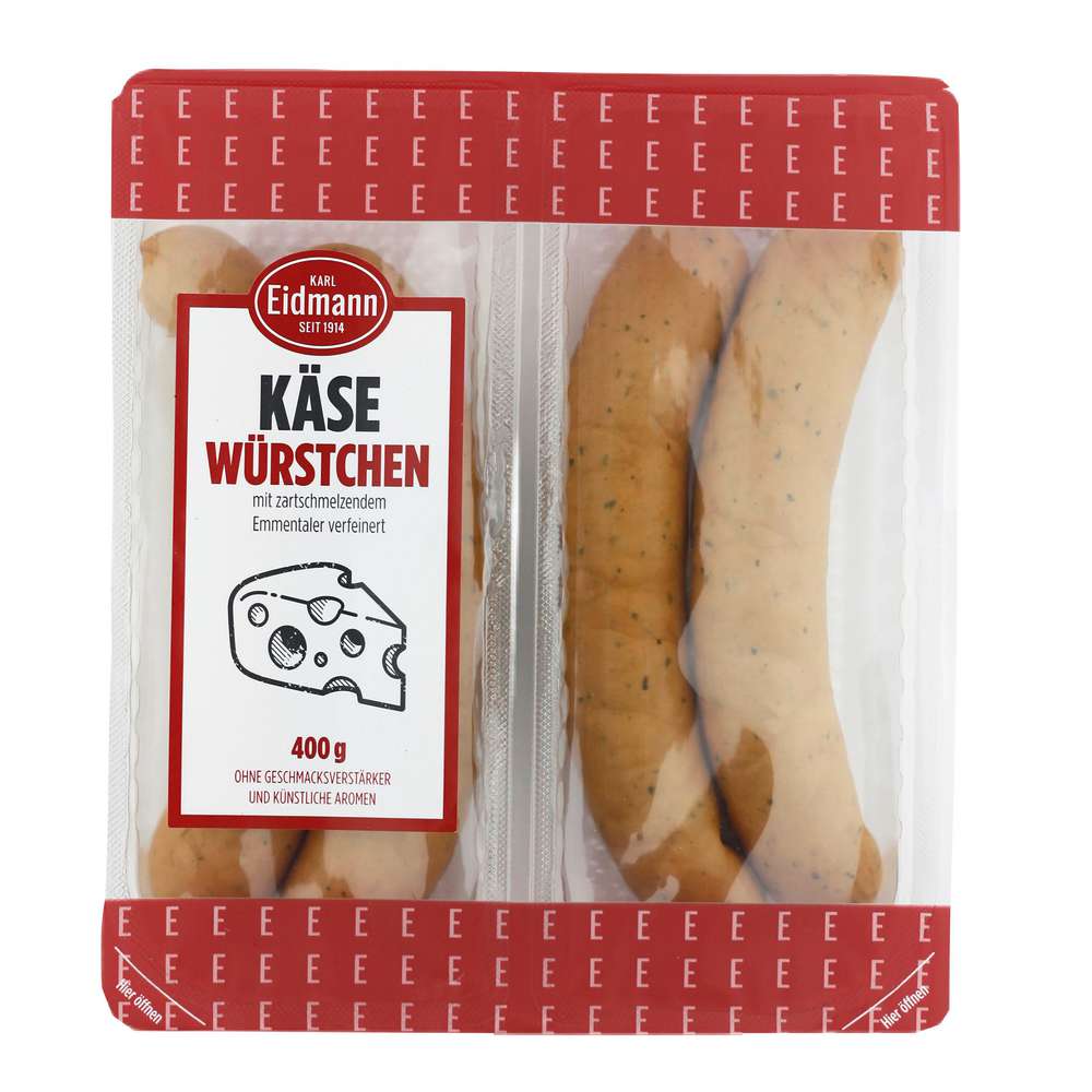 Produktabbildung Eidmann Käsewürstchen, laktosefrei