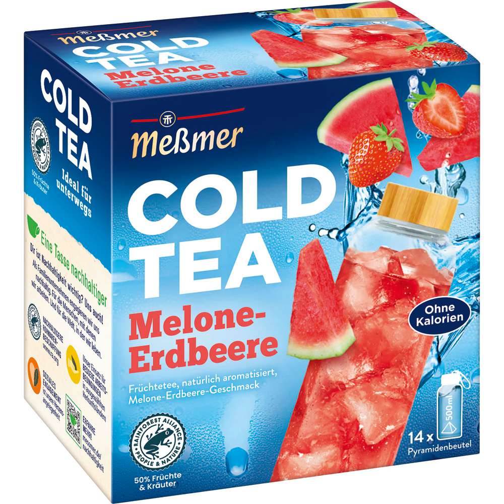 Produktabbildung Messmer Früchte-Tee ColdTea, Melone-Erdbeere