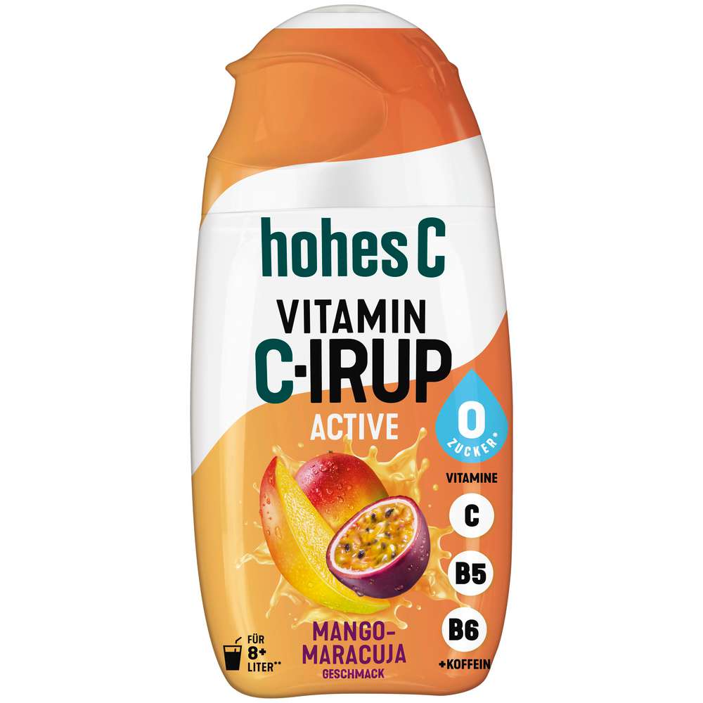 Produktabbildung hohes C Sirup Vitamin C-irup Active, Mango-Maracuja