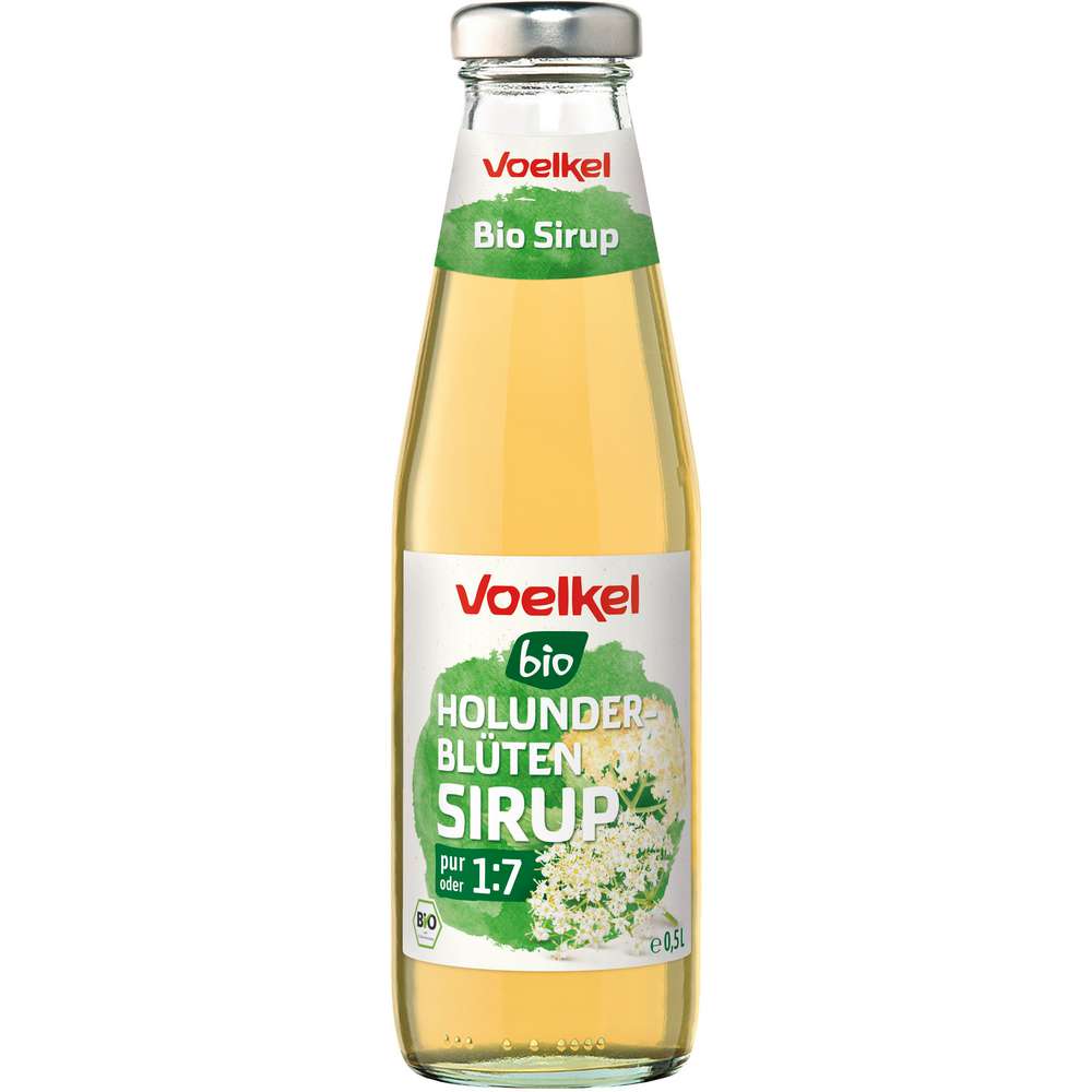 Produktabbildung Voelkel Bio Sirup Holunderblüten